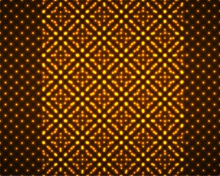 Abstract seamless pattern with glowing dots. Neon geometric background. Vector Stock Illustration