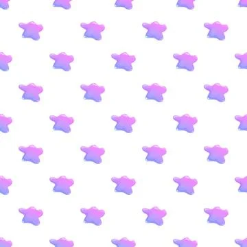 Abstract seamless pattern with gradient amorphous shapes Illustrazione stock