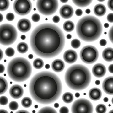 Abstract seamless pattern of gradient circles as foam bubbles. Vector background イラスト素材