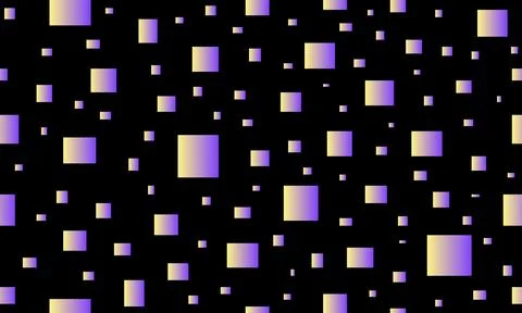Abstract seamless pattern with gradient color squares on black background.  イラスト素材