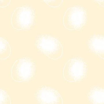 Abstract seamless pattern with grange spots on beige background. Seasonal spring Illustrazione stock