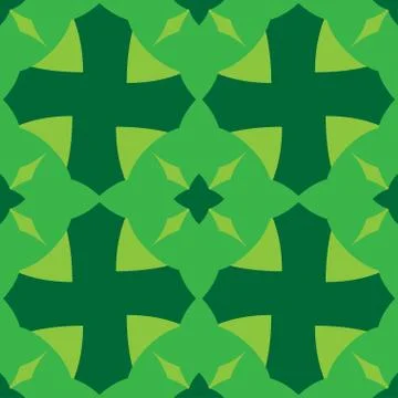 Abstract seamless pattern green color Stock Illustration
