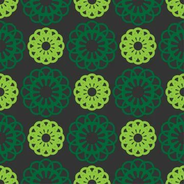Abstract seamless pattern green color Stock Illustration