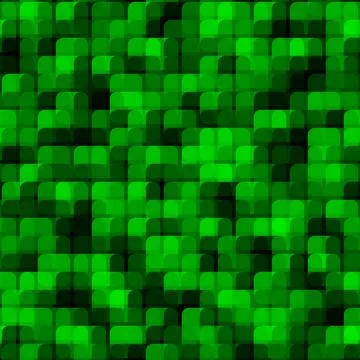 Abstract seamless pattern with green colored chaotic overlap circle tiles Stockillustratie