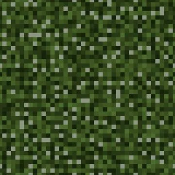 Abstract seamless pattern with green colored chaotic squares on dark Stockillustratie