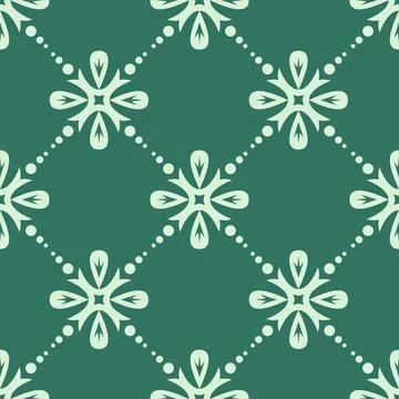 Abstract seamless pattern on green emerald background, vector illustration fo Ilustración de archivo