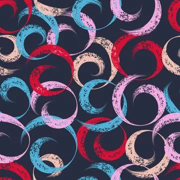 Abstract seamless pattern with grunge paint brush stroke. Stock Illustration