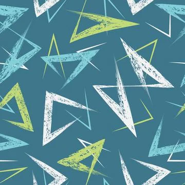 Abstract seamless pattern with grunge paint brush strokes. Illustrazione stock