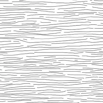 Abstract seamless pattern with hand drawn lines on white background. Simple Stock Illustration