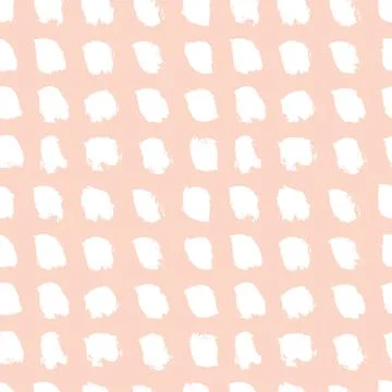 Abstract seamless pattern with hand drawn painted brush strokes, spots Illustrazione stock