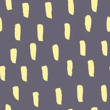 Abstract seamless pattern with hand drawn painted brush strokes, spots Illustrazione stock