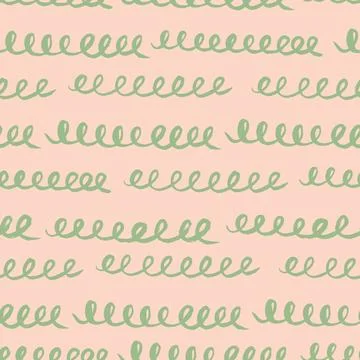 Abstract seamless pattern with hand drawn squiggles, scribble 스톡 일러스트