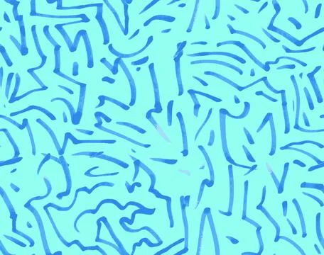 Abstract seamless pattern with hand drawn brush strokes. Vector illustration Illustrazione stock