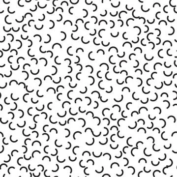 Abstract seamless pattern with hemicircles on white background. Simple abstract Stock Illustration