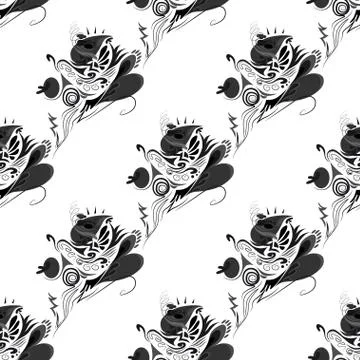 Abstract seamless pattern Stock Illustration