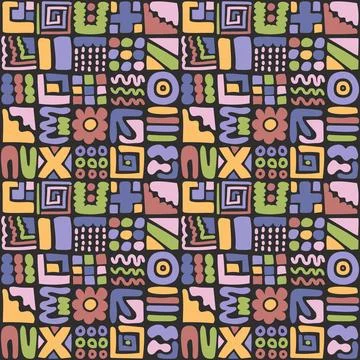 Abstract Seamless Pattern Stock Illustration