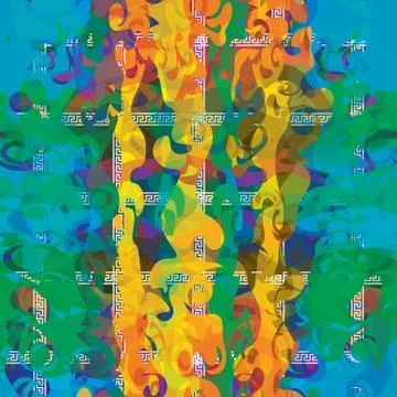 Abstract seamless pattern illustration of marbled texture. Stock Illustration