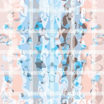 Abstract seamless pattern illustration of marbled texture. Stock Illustration