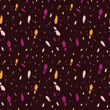 Abstract seamless pattern illustration of paint splatter. Stock Illustration