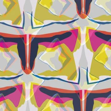 Abstract seamless pattern illustration of rectangles. Illustrazione stock