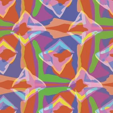 Abstract seamless pattern illustration of rectangles. 스톡 일러스트