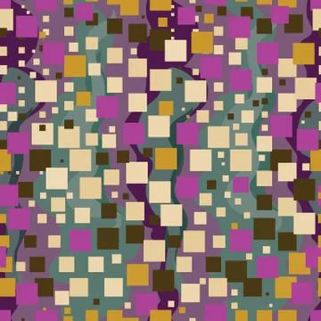 Abstract seamless pattern illustration of rectangular optical illusion tiles Illustrazione stock