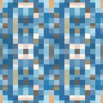 Abstract seamless pattern illustration of rectangular optical illusion tiles Stock Illustration