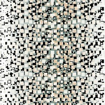 Abstract seamless pattern illustration of rectangular optical illusion tiles Illustrazione stock