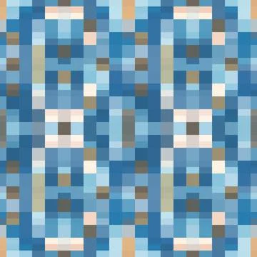 Abstract seamless pattern illustration of rectangular optical illusion tiles Stock Illustration
