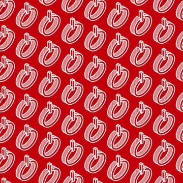 Abstract seamless pattern with isometric power signs Stock Illustration