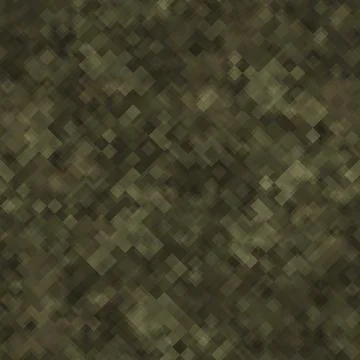 Abstract seamless pattern with khaki colored chaotic overlap pixels Stock Illustration