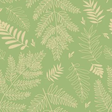 Abstract seamless pattern with leaves Illustrazione stock