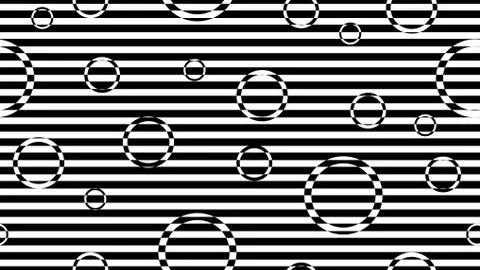 Abstract seamless pattern of lines and circles for texture, textiles and deco イラスト素材