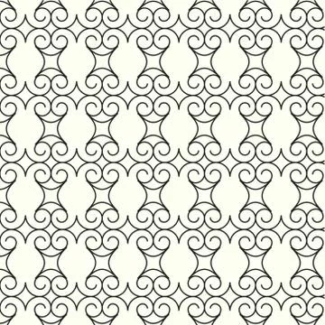 Abstract seamless pattern lines curve vector background 스톡 일러스트