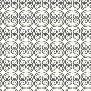 Abstract seamless pattern lines curve vector background Illustrazione stock