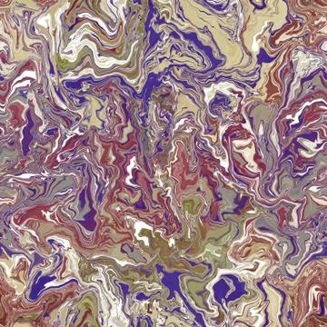 Abstract seamless pattern. Liquid marble wave colorful background texture. Go Stock Illustration