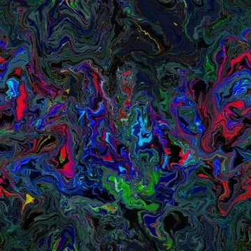 Abstract seamless pattern. Liquid marble wave colorful background texture. Go Stock Illustration