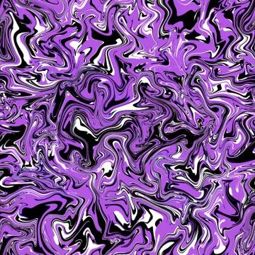 Abstract seamless pattern. Liquid marble wave colorful art background texture Stock Illustration