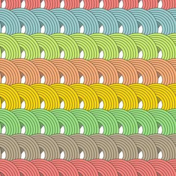 Abstract seamless pattern with loops Stock Illustration