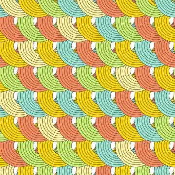 Abstract seamless pattern with loops Stock Illustration