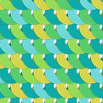 Abstract seamless pattern with loops Stock Illustration