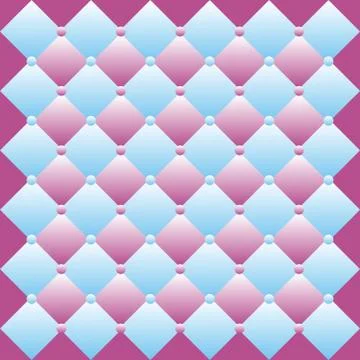 Abstract seamless pattern made of blue and violet rhombuses Stock Illustration