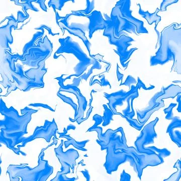 Abstract seamless pattern. Marble swirl futuristic acrylic illustration with Stock Illustration