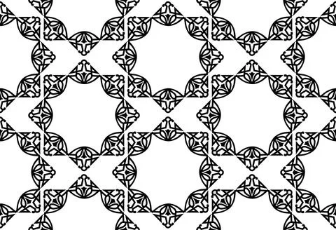 Abstract seamless pattern. Mosaic floral diagonal tile ornamental background. Illustrazione stock