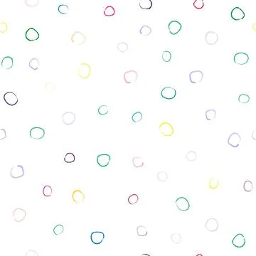 Abstract seamless pattern with multicolored dots polka dots for background Stock Illustration