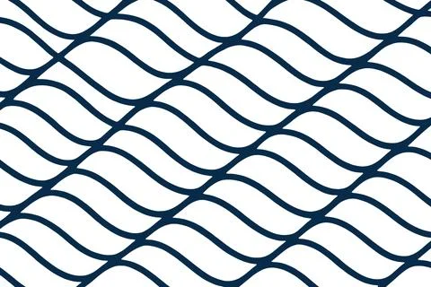 Abstract seamless pattern with navy blue waves on white Illustrazione stock