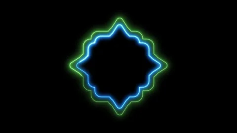 Abstract seamless pattern of neon glowing ultraviolet lines neon Видео 265533538