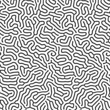 Abstract seamless pattern. Organic curves. Organic seamless pattern. イラスト素材