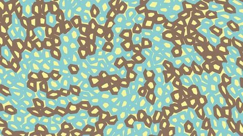Abstract seamless pattern with organic shapes and dots Stock Illustration