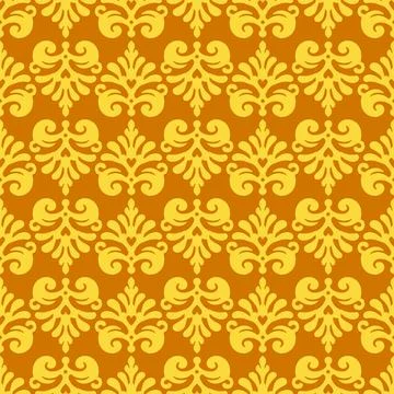 Abstract seamless pattern with ornamental flowers vector Stock Illustration